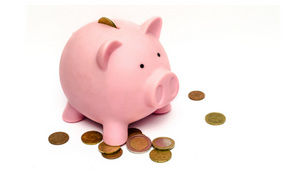 leaking piggy bank